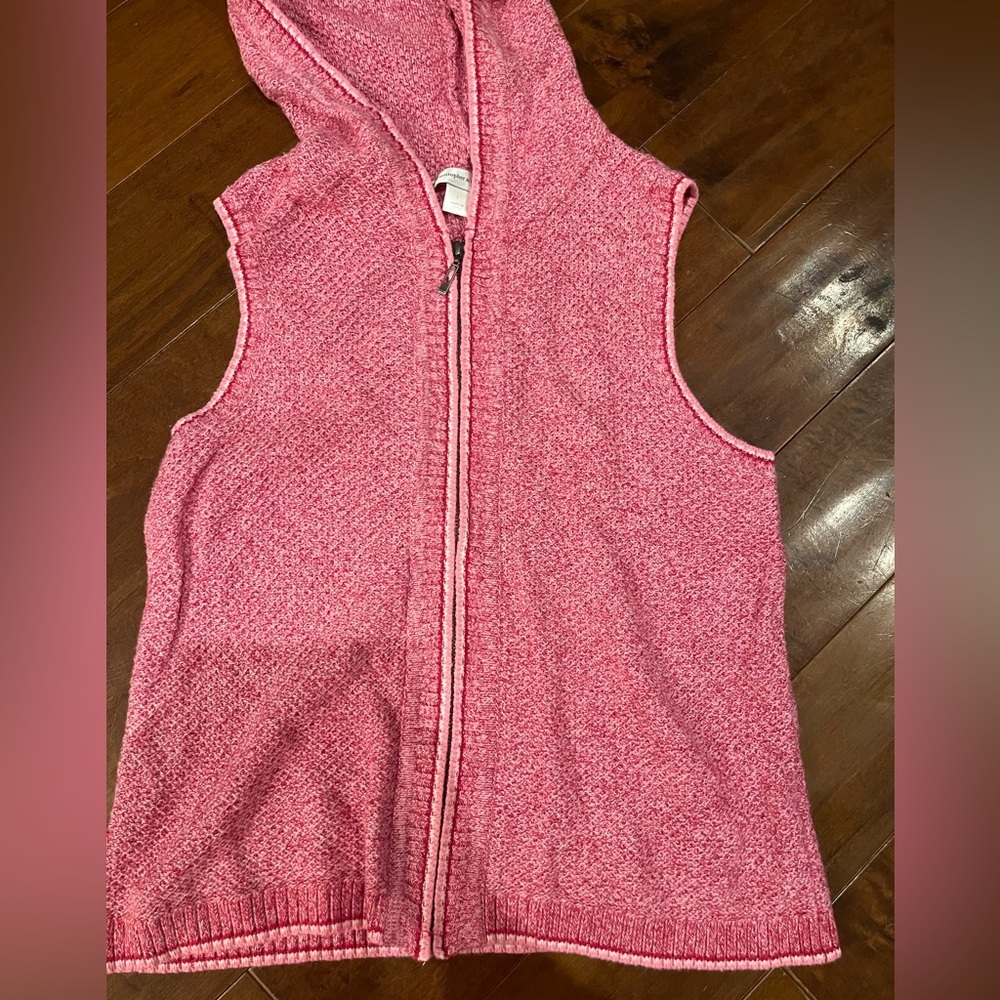 Christopher & Banks Pink Knit Vest